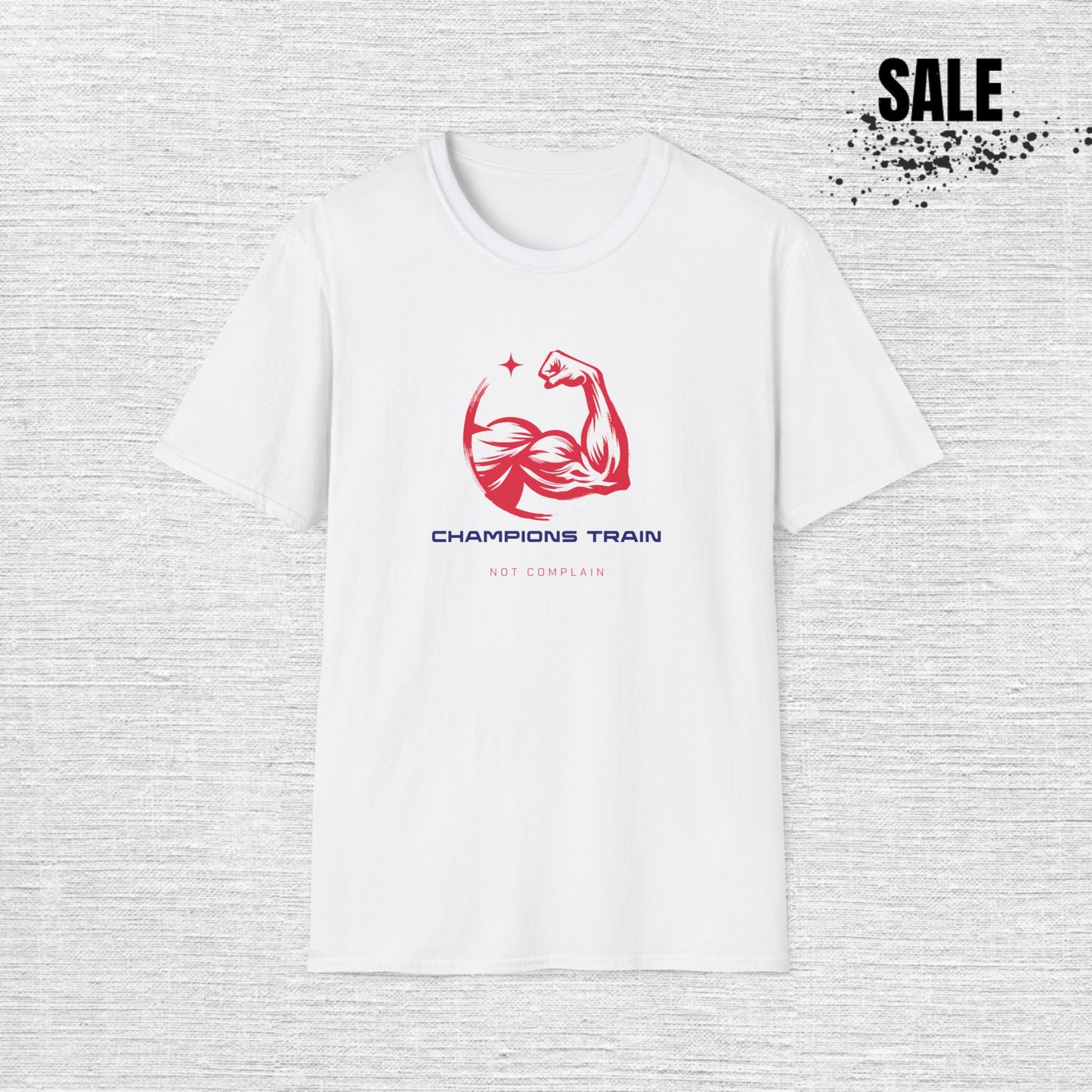 Champions Train Gym T-Shirt — Muscle Fitness Workout Tee