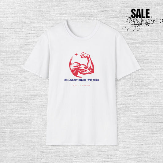 Champions Train Gym T-Shirt — Muscle Fitness Workout Tee
