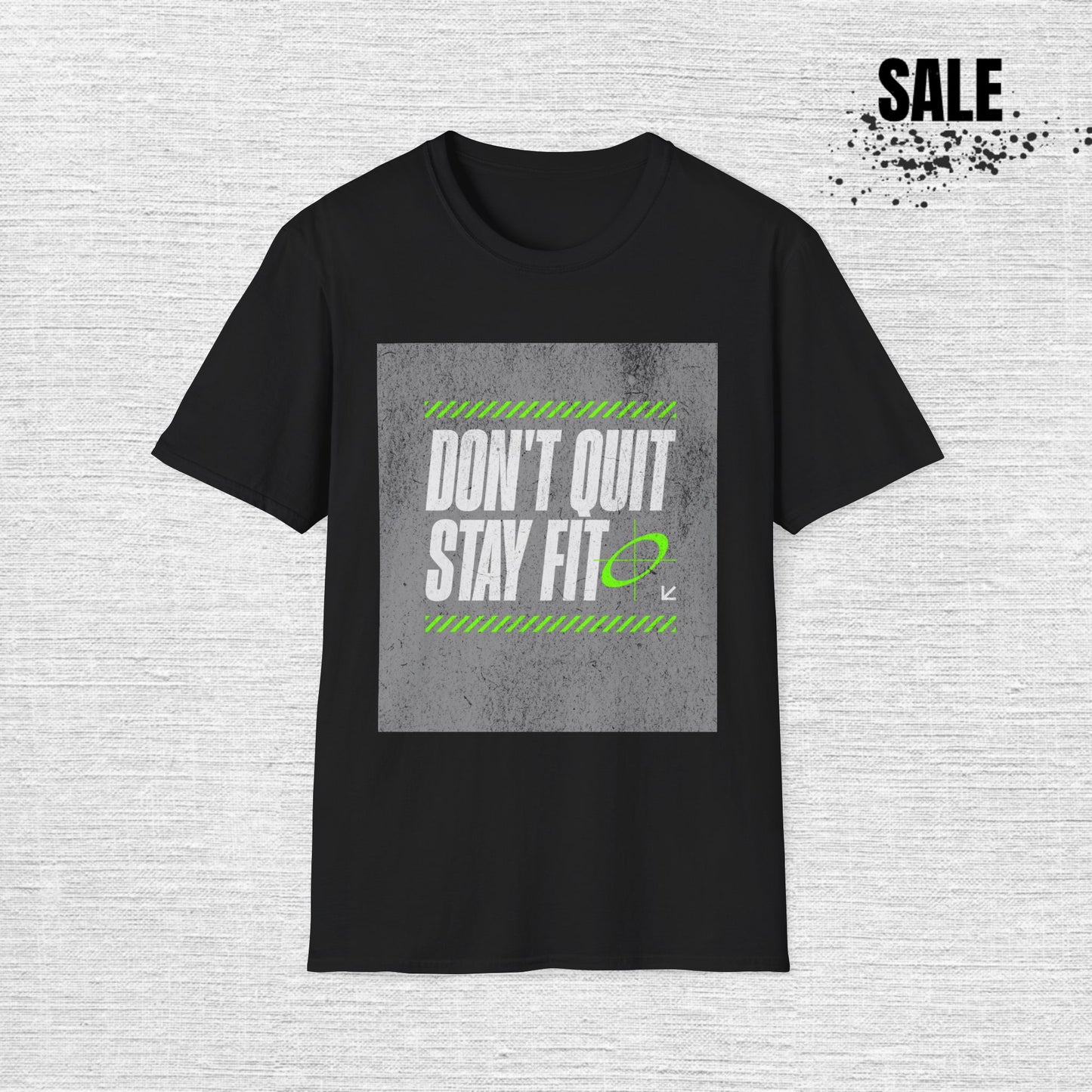 T-Shirt — "Don't Quit, Stay Focused" Motivational Graphic Tee