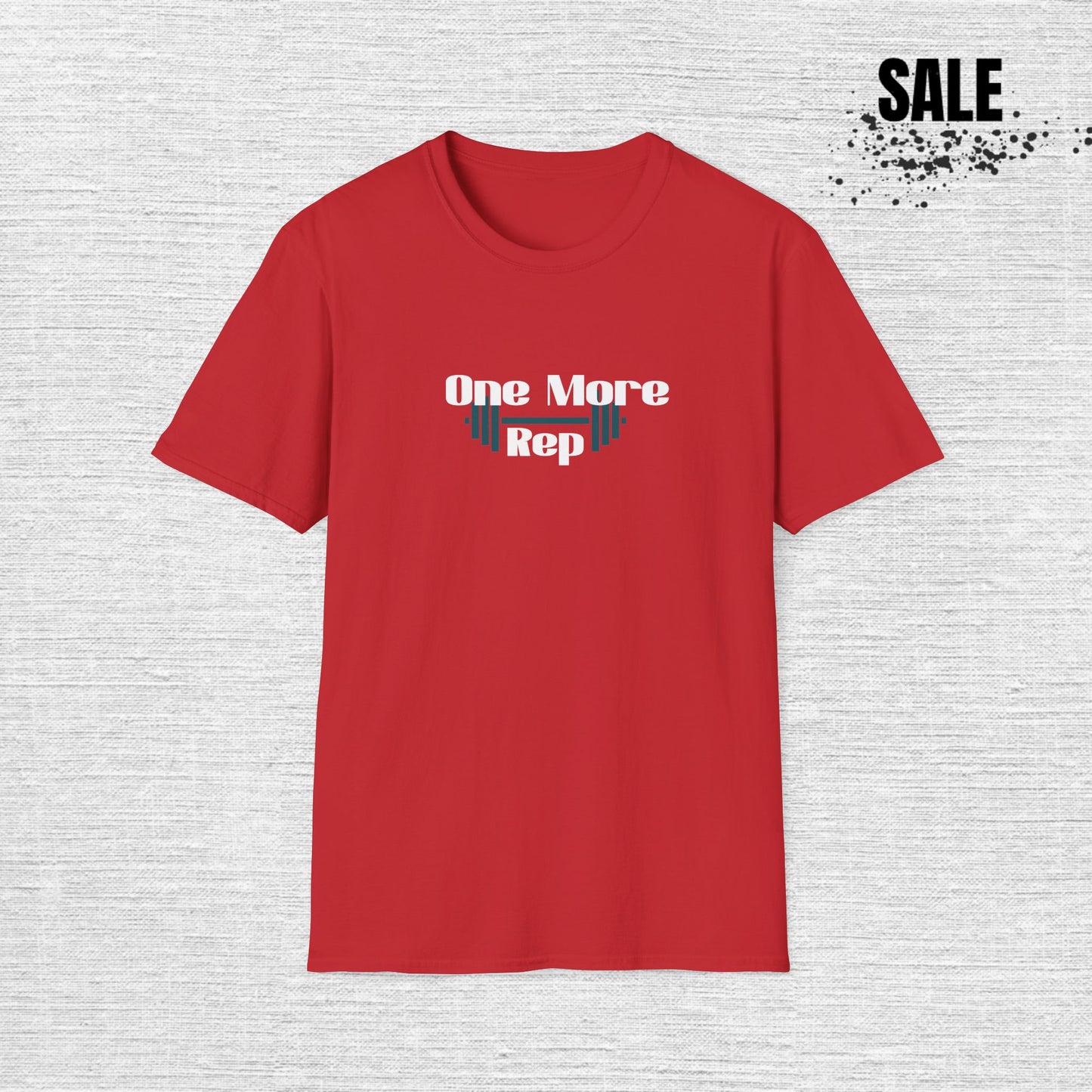 One More Rep Fitness T-Shirt - Unisex Softstyle Workout Tee