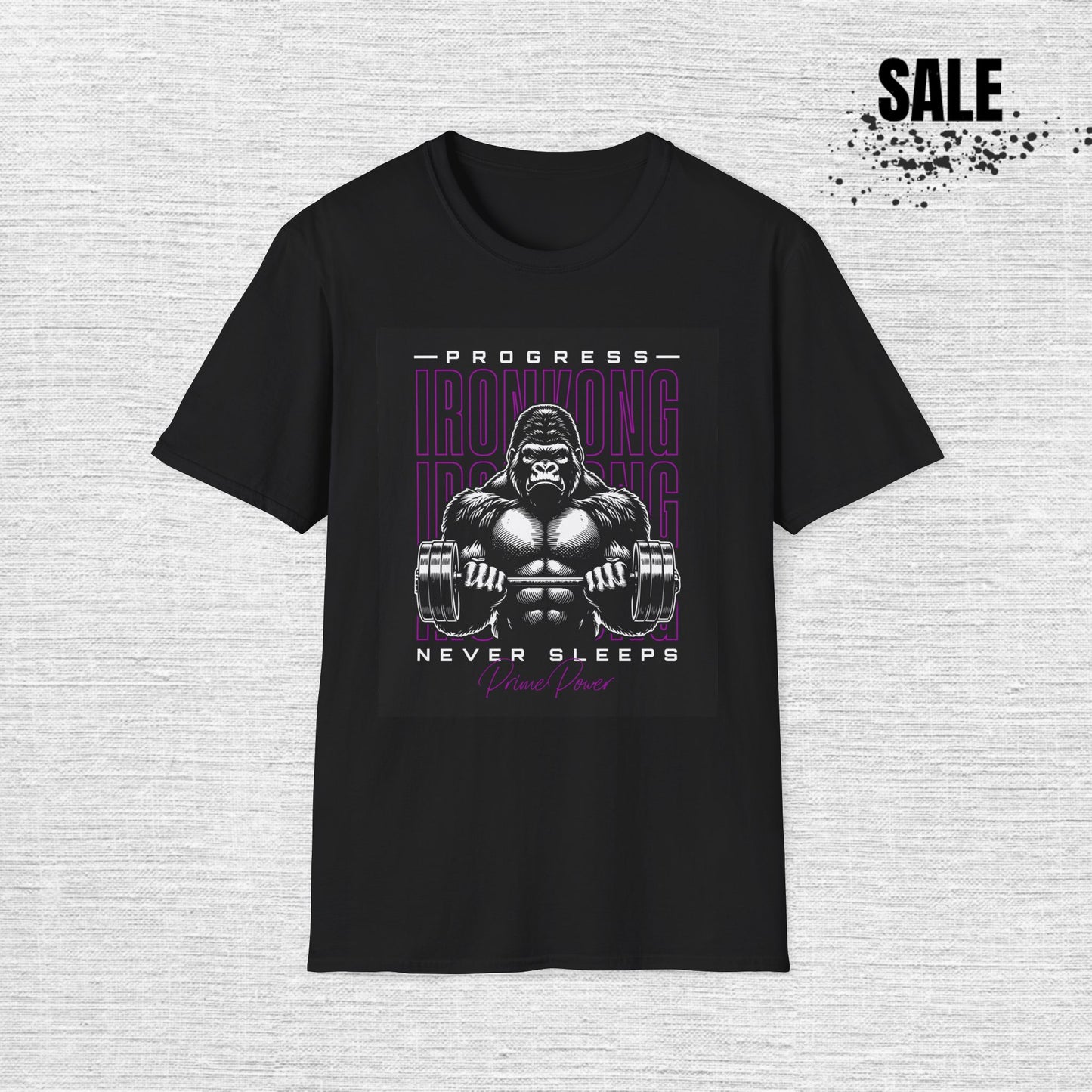 Progress Gorilla 'Never Sleeps' Workout T-Shirt