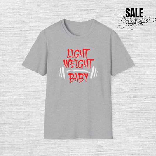 Light Weight Baby T-Shirt — Funny Gym Weightlifting Tee