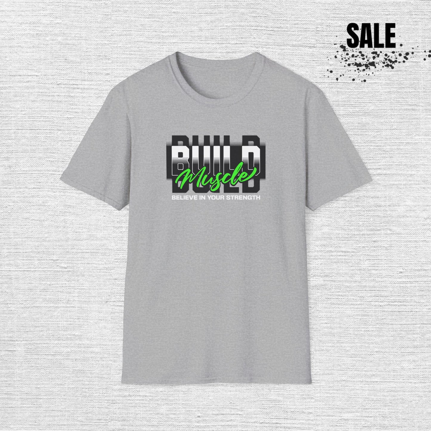 Built Muscle Gym T-Shirt — Men's Fitness Workout Tee